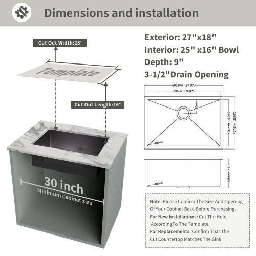 Ceramic White 33*18*10" Kitchen Double Basin Farmhouse Sink Rectangular Vessel Sink