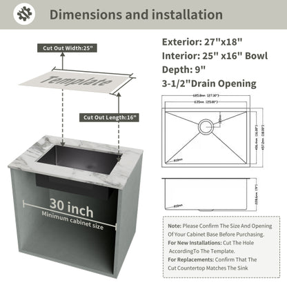 Ceramic White 33*18*10" Kitchen Double Basin Farmhouse Sink Rectangular Vessel Sink