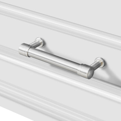 24'' Bathroom Vanity with Ceramic Sink Combo, Modern Freestanding Storage Cabinet with Silver Handles, Soft Closing Doors