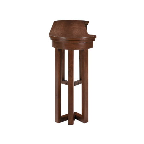 4-Piece Cherry Solid Wood Bar Set, 60inch  Table & 3 PU Stools