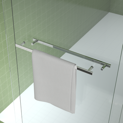 56-60"x70" Aluminum Frame Double Sliding Shower Door,Bypass Bathroom Sliding Door with Premium 5/16" (8mm) Clear Tempered Glass, Chrome Hardware Sliding Glass Shower Enclosure,Chrome Finished