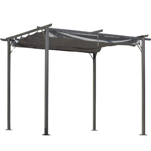 Metal Patio Shade Shelter,Outdoor Retractable Pergola Canopy,for Backyard,Porch Party,Garden