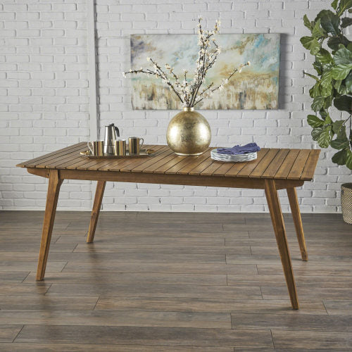 Outdoor 69" Solid Wood Dining Table