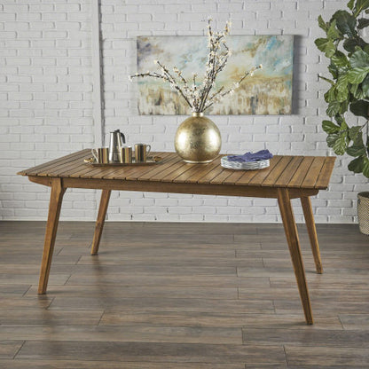Outdoor 69" Solid Wood Dining Table