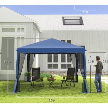 Height Adjustable Pop Up Canopy Tent,Instant Gazebo,Screen House Room with Carry Bag