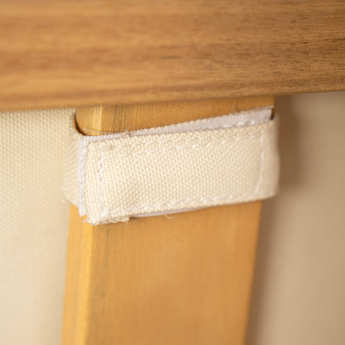 Royal Wood Club Chair, Beige