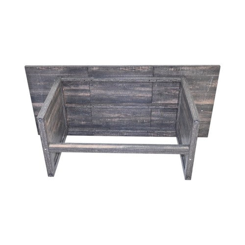 70.87inch Farmhouse Dining Table for 6-8, Rustic Rectangular Wood Kitchen Table, Gray