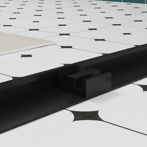 56-60"x74" Aluminum Frame Double Sliding Shower Door,Bypass Bathroom Sliding Door with Premium 1/4" (6mm) Clear Tempered Glass, Black Hardware Sliding Glass Shower Enclosure,Matte Black Finished