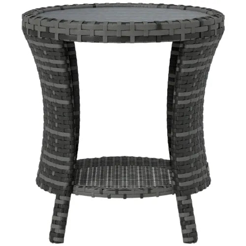 Outdoor Side Table,Wicker Outdoor Coffee Table