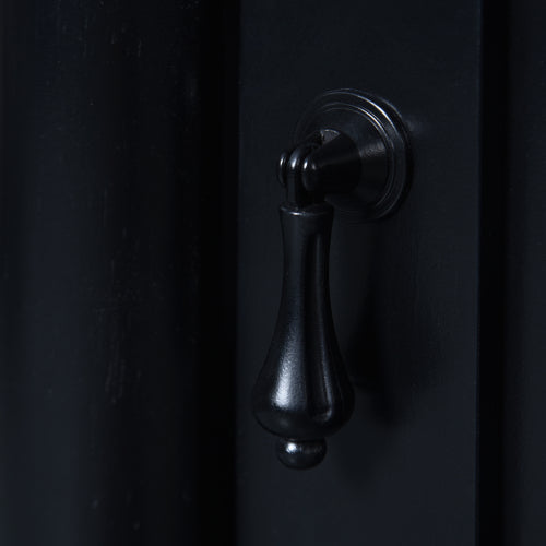 18-Inch Modern Bathroom Vanity with Sink, Modern Bathroom Storage Cabinet with Door, Freestanding Small Space Bathroom Cabinet, Single Sink Cabinet with Adjustable Shelf, Black