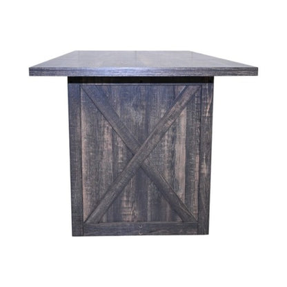 70.87inch Farmhouse Dining Table for 6-8, Rustic Rectangular Wood Kitchen Table, Gray