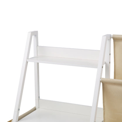 3-Tier Kids Multi-Functional Bookshelf Sling Bag Toy Storage Organizer Anti-Tip Design For Playroom Nursery