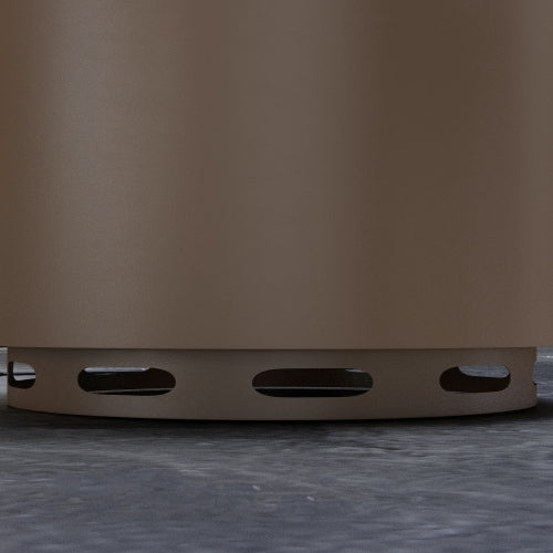 Outsunny Smokeless Fire Pit, 19" Portable Wood Burning Firepit with Poker, Low Smoke Camping Bonfire Stove for Backyard Patio Picnic, Stainless Steel, Bronze