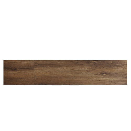 78.7 inch Natural Mid Century TV Stand 2 Drawer Media Cabinet Supports Up To 85 Inch TV