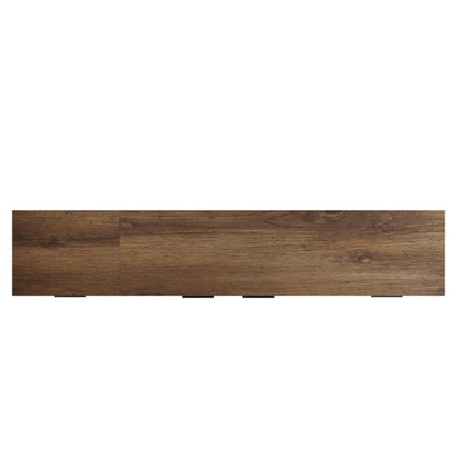 78.7 inch Natural Mid Century TV Stand 2 Drawer Media Cabinet Supports Up To 85 Inch TV