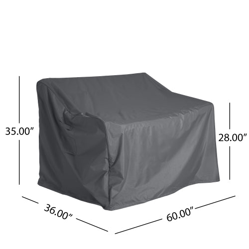 Shield Outdoor Loveseat Sofa Cover, Dark Gray