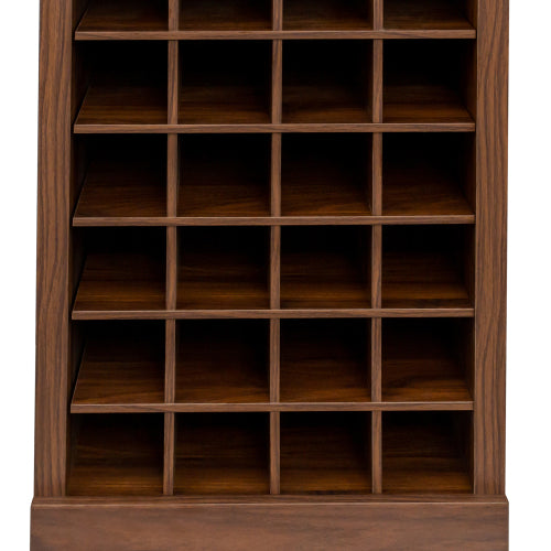 brown walnut color modular 24 wine bar cabinet Buffet Cabinet