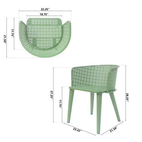 Milan Outdoor Dining Chair(Set of 2)