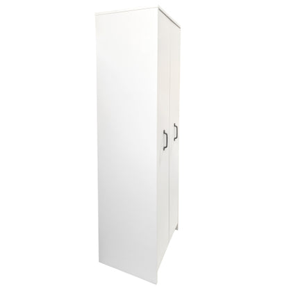 4-Tier Freestanding Pull-Out Door Bookcase Mobile Storage Cabinet with Wheels for Home Office Bedroom