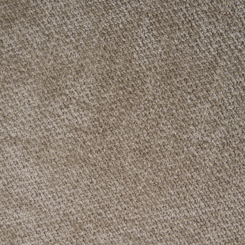 Set of 2 Oatmeal Chenille Dining Armchairs with Bent Wood Frame, Upholstered Dining Chairs