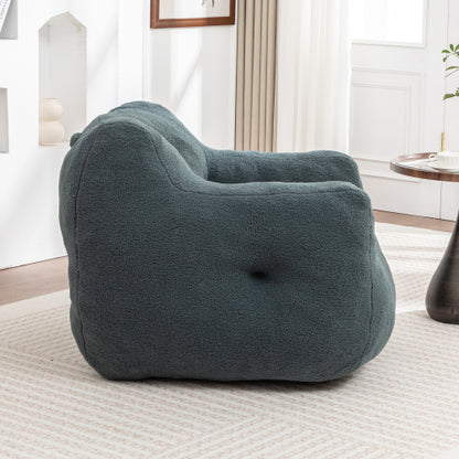 Adults High-Density Foam Stuffed Bean Bag Chair with Armrests
