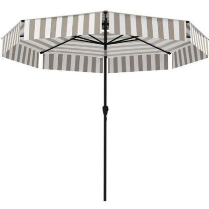 Outdoor Market Umbrella,Patio Umbrella,2-Tier Vented Patio Table Umbrella with Crank 8 Ribs,Tiltable Porch Umbrella,for Outdoor