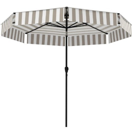 Outdoor Market Umbrella,Patio Umbrella,2-Tier Vented Patio Table Umbrella with Crank 8 Ribs,Tiltable Porch Umbrella,for Outdoor