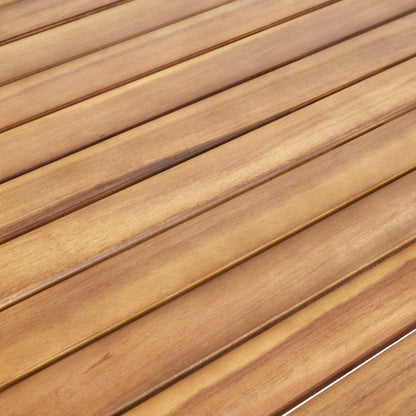 Indoor Square Acacia Wood Dining Table, Teak