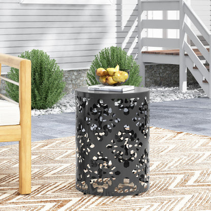 Outdoor Metal end Table -Large
