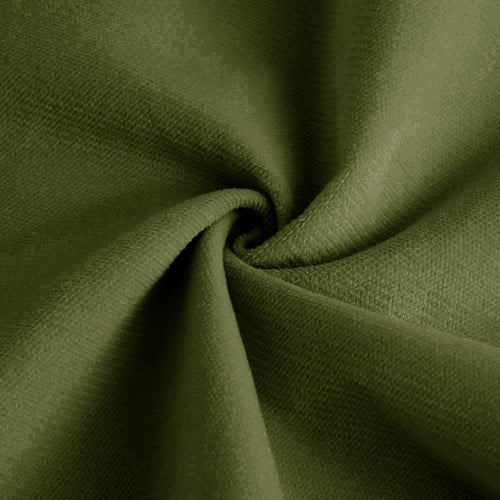 Milano Green Vintage Velvet Ottoman, Soft Upholstered Modular Accent Stool for Living Room Leisure Space