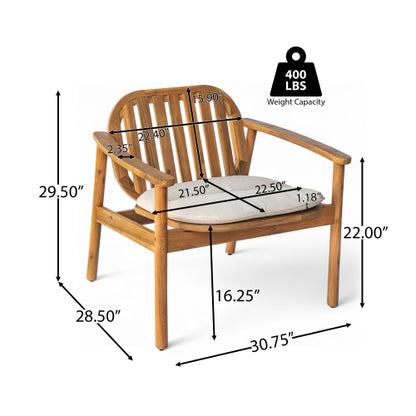 Meja Club Chair With Cushion, Set of 2