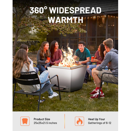 Cyberpit One Pro 25 inch Smokeless Fire Pit