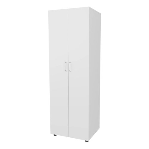 White Armoire with 2 Doors and Hanging Rod