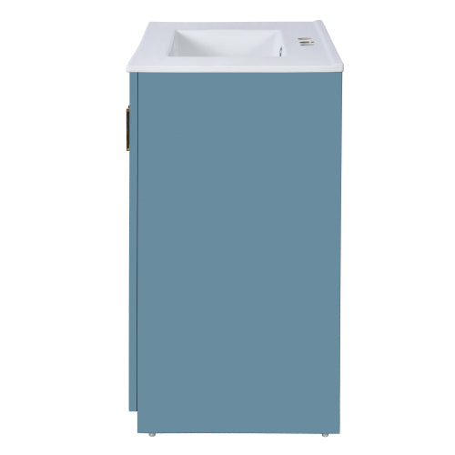 30'' Bathroom Vanity with Ceramic Sink Combo,Solid Wood Frame Bathroom Storage Cabinet, Freestanding Vanity Set with 3 Drawers& Soft Closing Doors