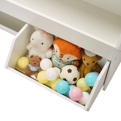 Wooden Toy Storage Organizer with Drawers for Kids Bedroom
