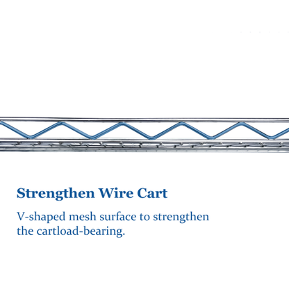 Heavy Duty Rolling Utility Cart,3 Tier Rolling Carts with Wheels,with Handle Bar  Shelf Liners,Storage Cart for Kitchen,Restaurant,Plant Display,Chrome
