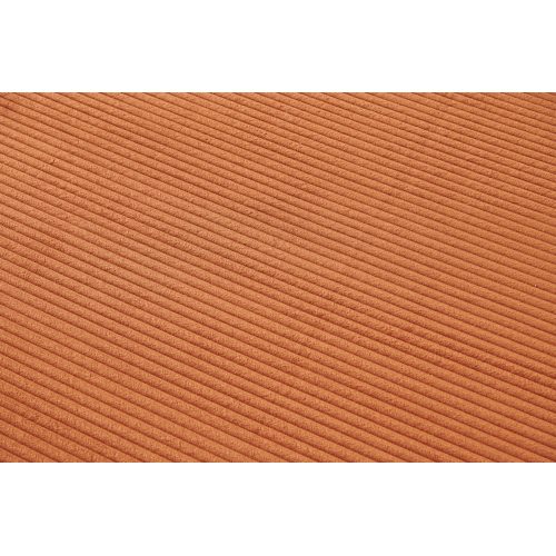 78.8 inch  Orange Corduroy Convertible Compression Boneless Floor Sofa-Bed
