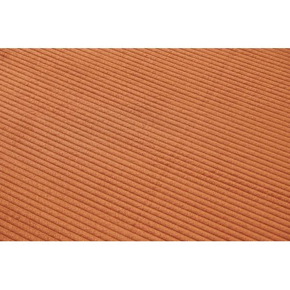 78.8 inch  Orange Corduroy Convertible Compression Boneless Floor Sofa-Bed