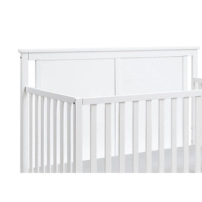 Mini Crib With Mattress Pad White/Rockport Gray