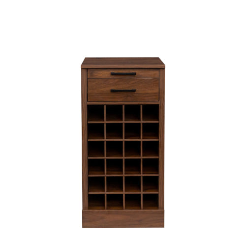 brown walnut color modular 24 wine bar cabinet Buffet Cabinet