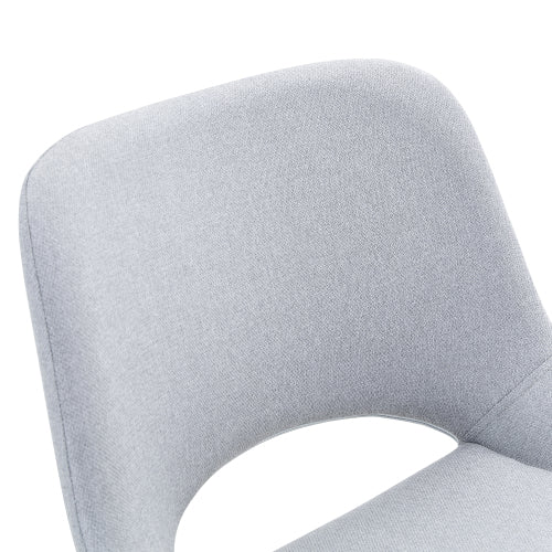 Modern Swivel Adjustable Bar Stools Set - 2 Pack, Light Gray Linen Fabric, Holds Up to 250 lbs, Suitable for Home Bars and Kitchen Islands.