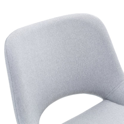 Modern Swivel Adjustable Bar Stools Set - 2 Pack, Light Gray Linen Fabric, Holds Up to 250 lbs, Suitable for Home Bars and Kitchen Islands.