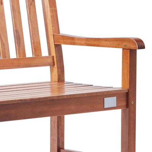 Outdoor Bench, 50 inches Wood Garden Bench for Outdoors, Outdoor Garden Park Bench with Backrest and Armrests, 800 lbs Load Capacity Bench, Patio Bench for Garden, Park, Yard, Front Porch