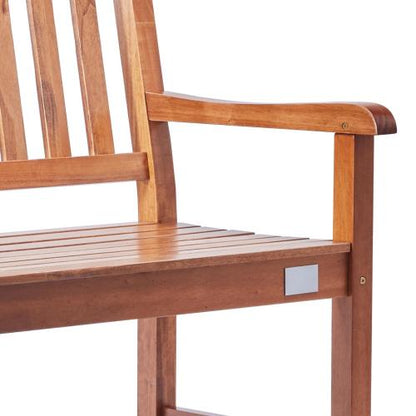 Outdoor Bench, 50 inches Wood Garden Bench for Outdoors, Outdoor Garden Park Bench with Backrest and Armrests, 800 lbs Load Capacity Bench, Patio Bench for Garden, Park, Yard, Front Porch