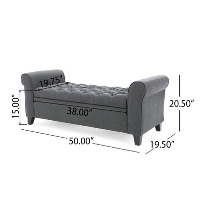 ARMED STORAGE BENCH
