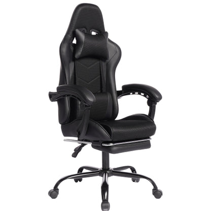 furniture E-sports Gaming Chair Sports Car Driving Seat PU Material Moulded Sponge Comfortable and Safe With Massage Black