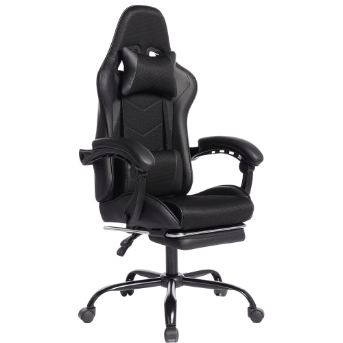 furniture E-sports Gaming Chair Sports Car Driving Seat PU Material Moulded Sponge Comfortable and Safe With Massage Black