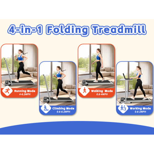 Walking Pad 300 lb Capacity, Desk Treadmill for Home Office, Protable Treadmill Under Desk, Walking Treadmills for Home,0.6 to 3.8 mph Portable Treadmill