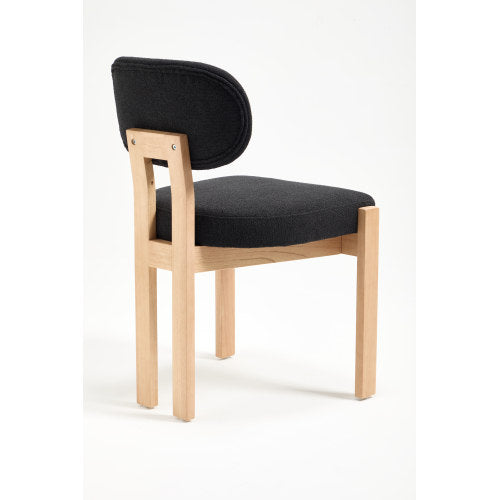 Wooden Dining Chairs Set of 2, Modern Fabric Upholstered Dining Room Chair Kitchen Chairs, Farmhouse Dinner Chair for Kitchen Dining Room