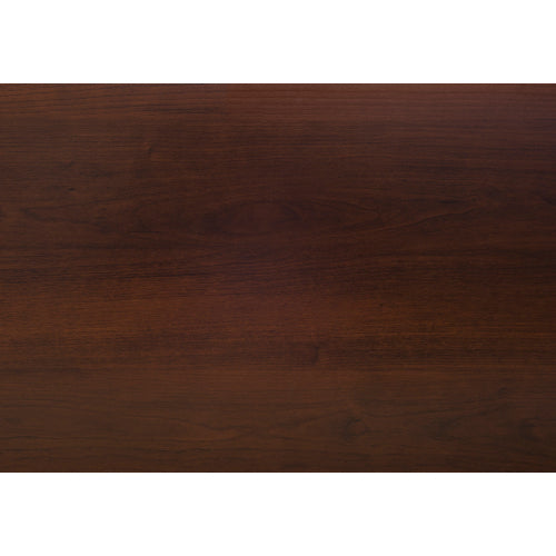 42 Inch Cherry Brown Laminate Modern TV Console with Dual Open Storage Shelves